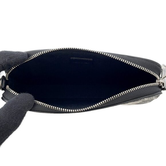 CELINE Triomphe HorizontalPouch Shoulder Bag PVC/Leather Black/White 10L272FSQ - Picture 14 of 14